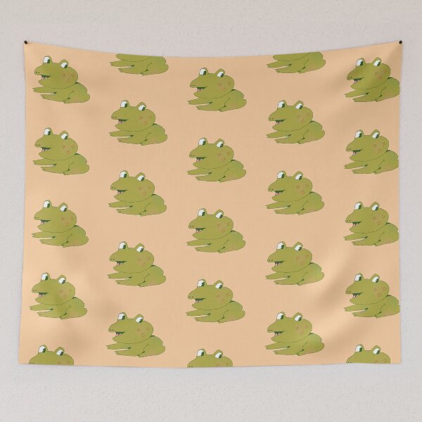 Item preview, Star Cheeks Frog (Orange) designed and sold by yellowflowerhut.