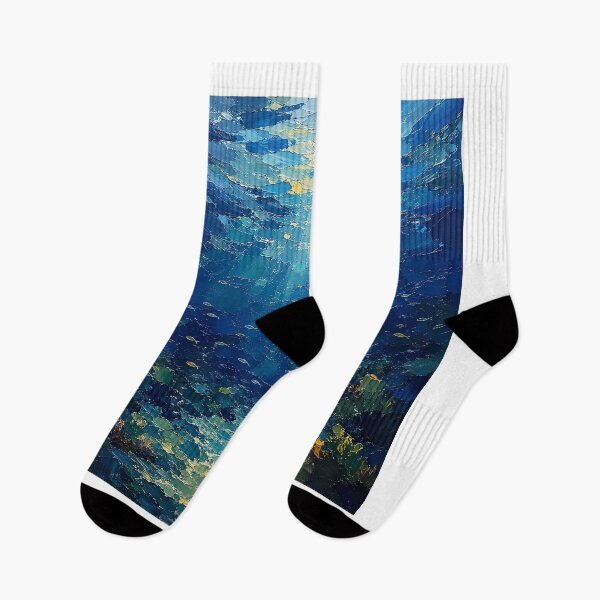 Item preview, Sunlit Underwater Ocean Depths Painting designed and sold by Rahma-yehia23.