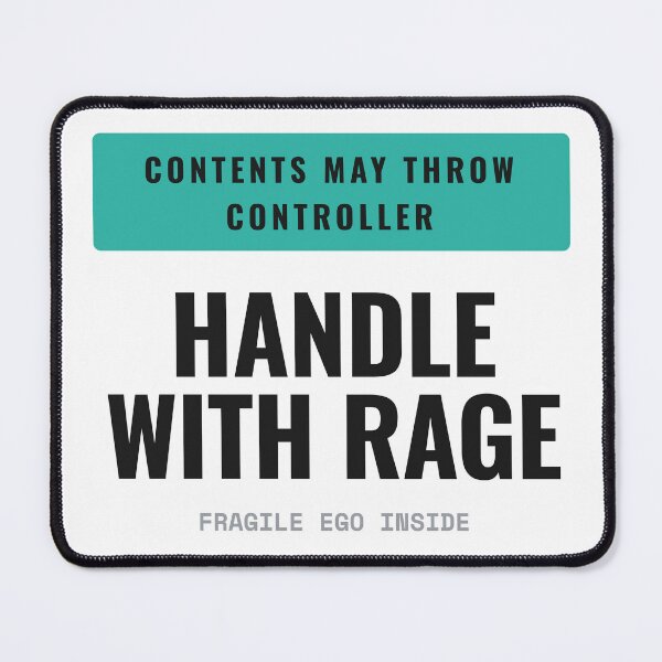 Item preview, Handle With Rage Gamer Controller Fragile Tee designed and sold by Studio Deadpan.