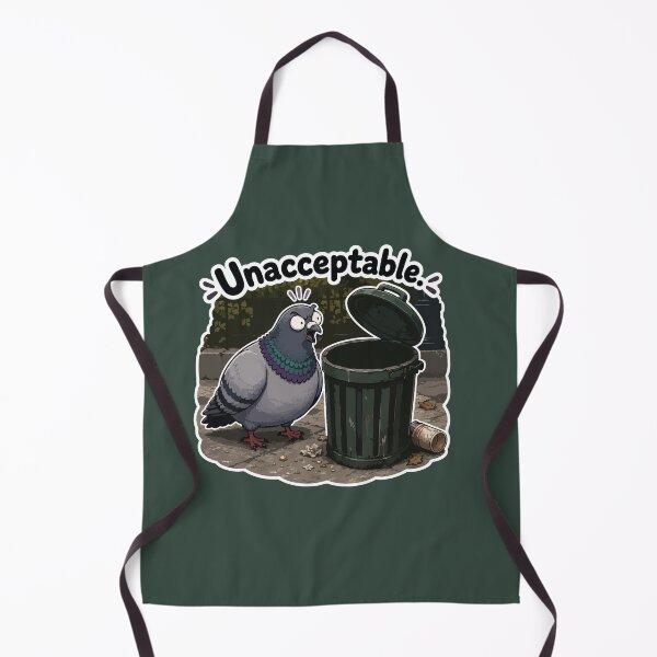 Item preview, Unacceptable Funny Pigeon Cartoon Sticker designed and sold by SimplePoDesign.