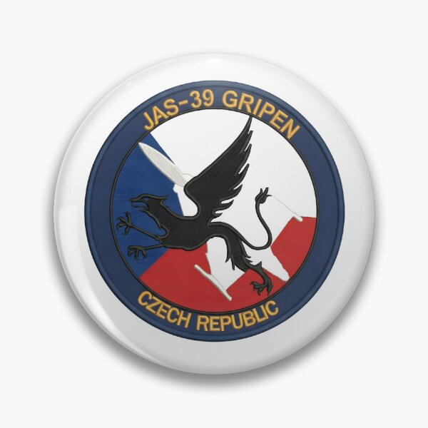 Item preview, Czech Air Force JAS-39 Gripen Flag Patch designed and sold by CharlieDesings.