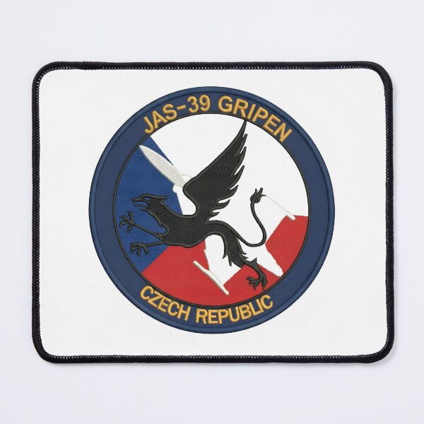 Item preview, Czech Air Force JAS-39 Gripen Flag Patch designed and sold by CharlieDesings.