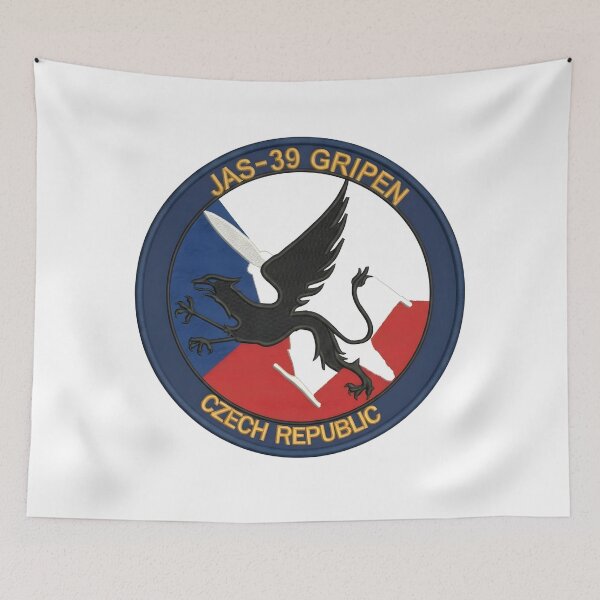Item preview, Czech Air Force JAS-39 Gripen Flag Patch designed and sold by CharlieDesings.