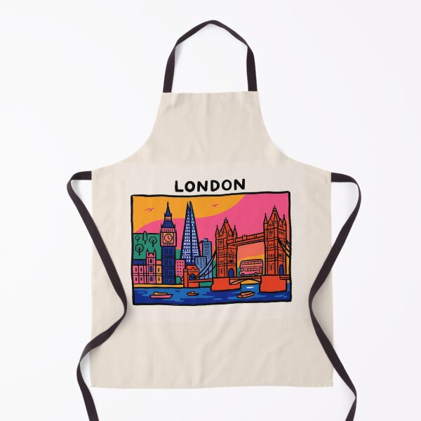 Item preview, London Skyline Pop Art Travel Poster Sticker designed and sold by Timegraf.