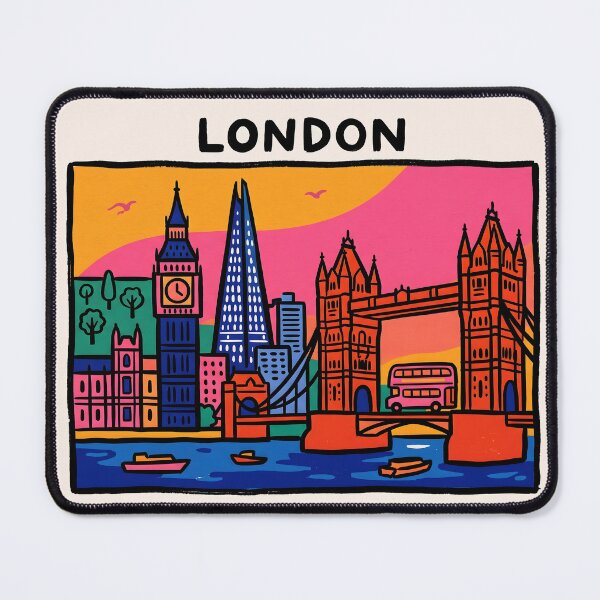 Item preview, London Skyline Pop Art Travel Poster Sticker designed and sold by Timegraf.