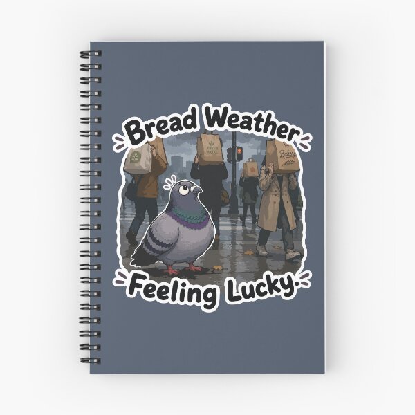 Item preview, Bread Weather Funny Pigeon Cartoon Sticker designed and sold by SimplePoDesign.