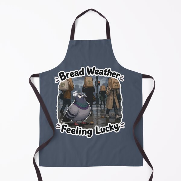 Item preview, Bread Weather Funny Pigeon Cartoon Sticker designed and sold by SimplePoDesign.