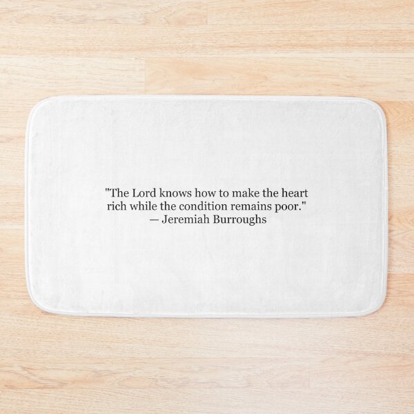 Item preview, Jeremiah Burroughs "The Lord Knows How to Make the Heart Rich" Quote | Christian Typography | Puritan Theology Art designed and sold by The Prose Atelier.