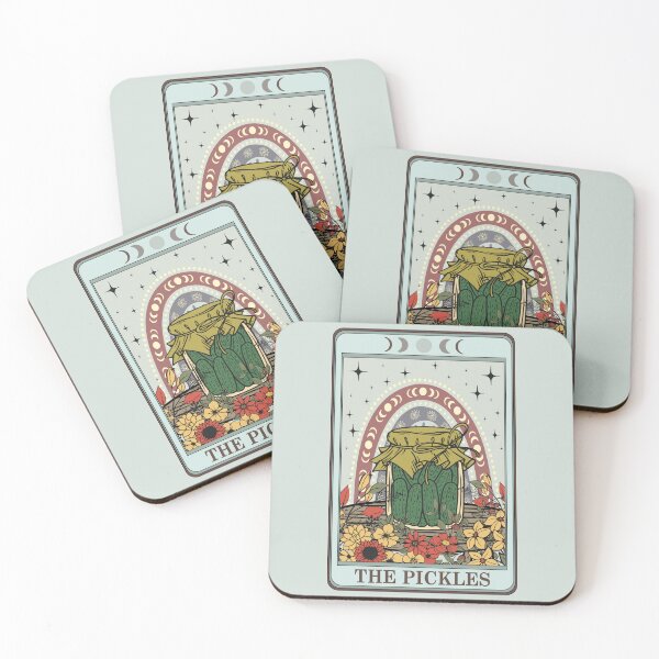 Item preview, Food Tarot Card The Pickles | modern tarot, tarot memes, pastel tarot designed and sold by Mildly Mystic.