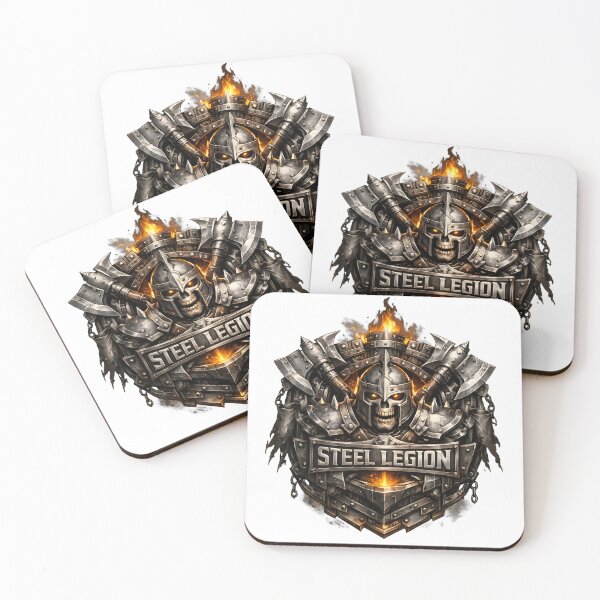 Item preview, Steel Emblem Steel Legion | Premium Military Industrial Badge | Mechanical Warrior Steel Logo designed and sold by SteelCoat Studio.