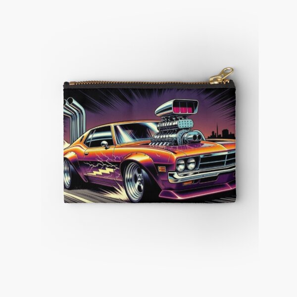 Item preview, Blown Muscle Car | Retro Drag Racing Neon Automotive Art designed and sold by Nexus Space.