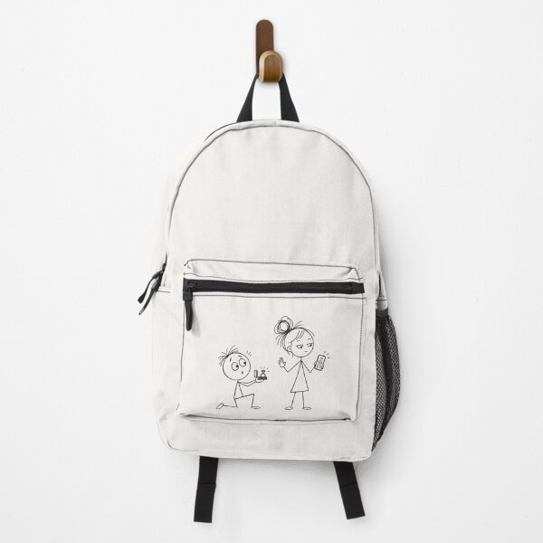 Item preview, Funny AI Proposal Couple Doodle designed and sold by Made You Smirk.