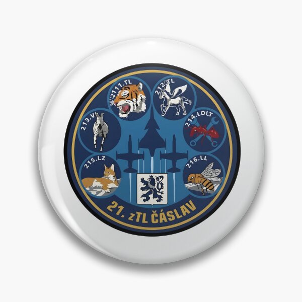 Item preview, Czech Air Force 21st Tactical Air Base Čáslav Squadrons Patch designed and sold by CharlieDesings.