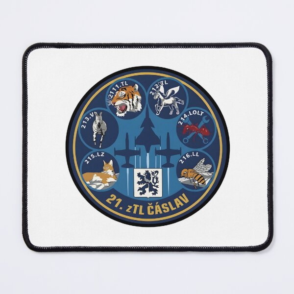 Item preview, Czech Air Force 21st Tactical Air Base Čáslav Squadrons Patch designed and sold by CharlieDesings.
