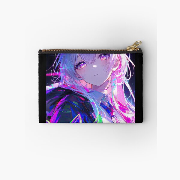 Item preview, Cyberpunk Anime Girl with Psychedelic Mask and Glitch Effects designed and sold by Sergii Davydenko.