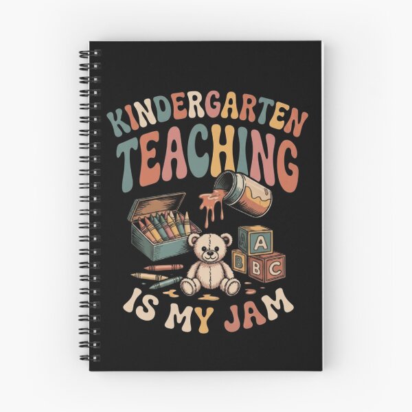 Item preview, Kindergarten Teaching Is My Jam- Retro Groovy Teacher Bear designed and sold by ViralVector.