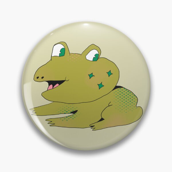 Item preview, Star Cheeks Frog (Green) designed and sold by yellowflowerhut.