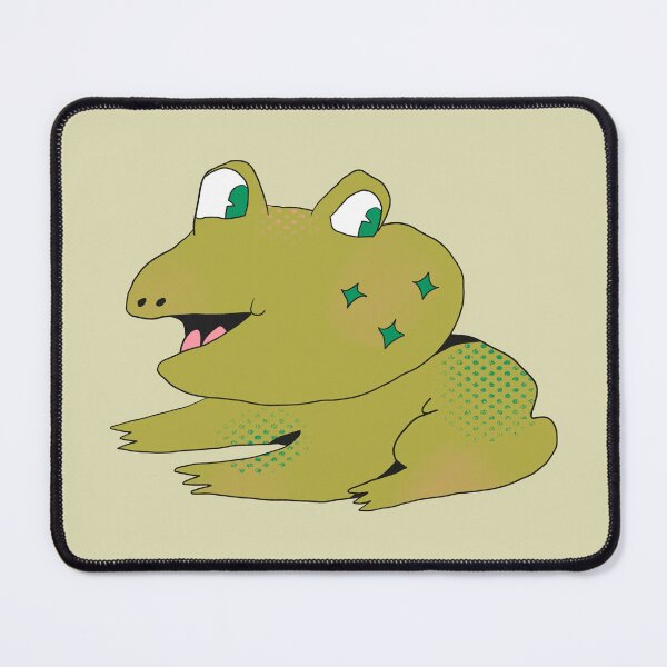 Item preview, Star Cheeks Frog (Green) designed and sold by yellowflowerhut.