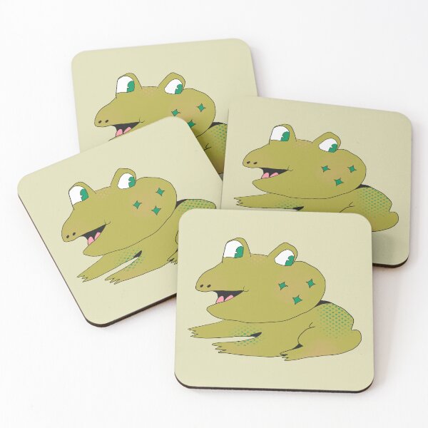 Item preview, Star Cheeks Frog (Green) designed and sold by yellowflowerhut.