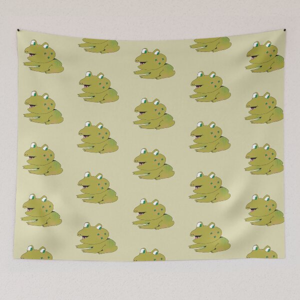Item preview, Star Cheeks Frog (Green) designed and sold by yellowflowerhut.