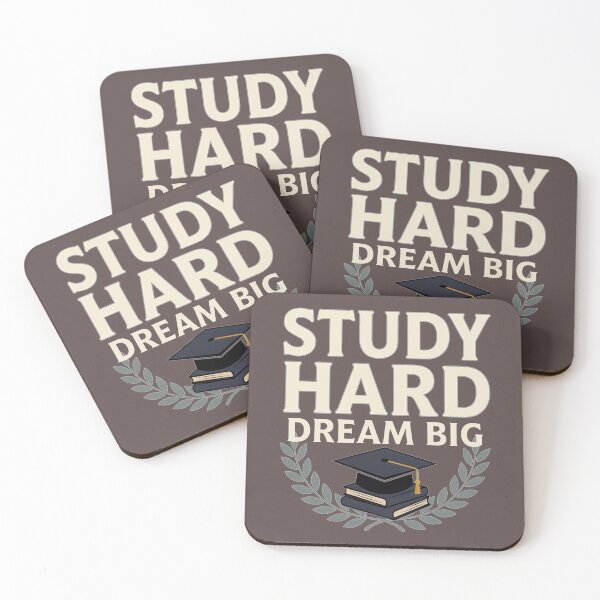 Item preview, Student Motivation Quote – Study Hard Dream Big designed and sold by No Excuses Supply.