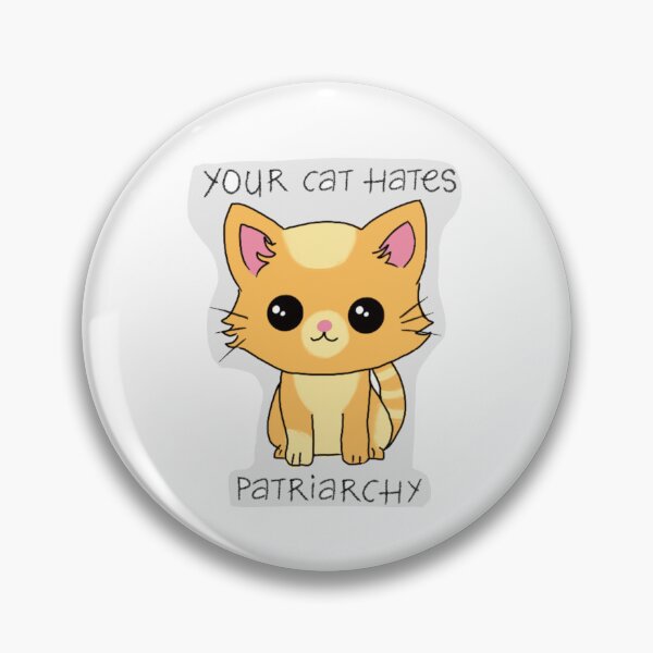 Item preview, Cats hate patriarchy! designed and sold by Peace, Love & Pugs.