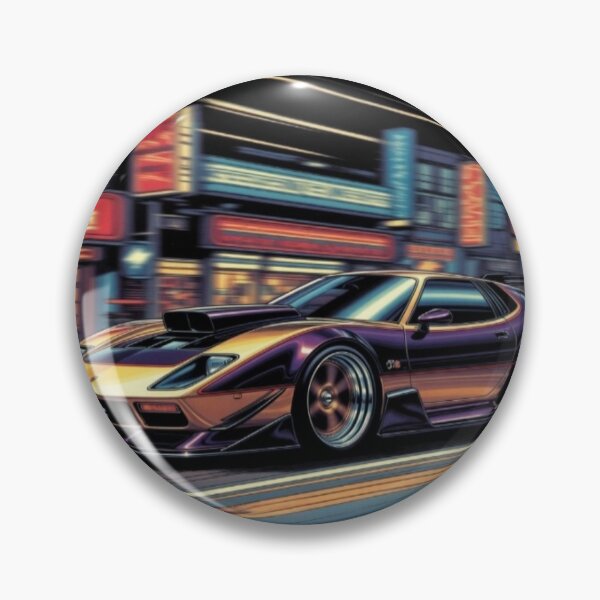 Item preview, Neon Street Muscle Car | Classic American Performance Car Art designed and sold by Nexus Space.