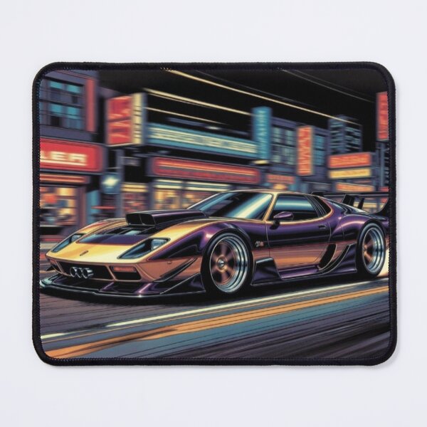 Item preview, Neon Street Muscle Car | Classic American Performance Car Art designed and sold by Nexus Space.