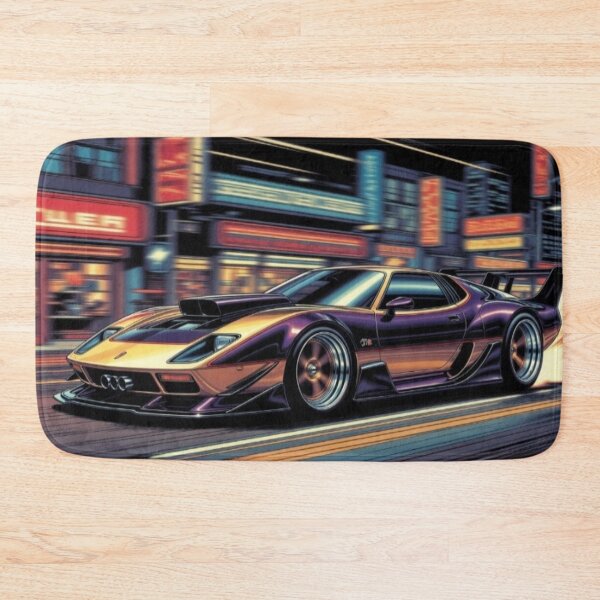Item preview, Neon Street Muscle Car | Classic American Performance Car Art designed and sold by Nexus Space.