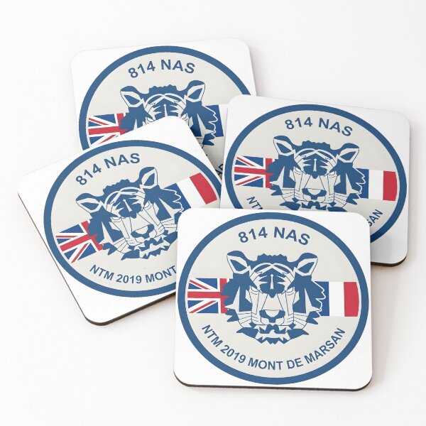 Item preview, Royal Navy 814 NAS NATO Tiger Meet 2019 Mont-de-Marsan Patch designed and sold by CharlieDesings.