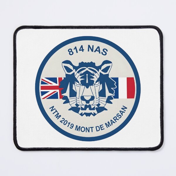 Item preview, Royal Navy 814 NAS NATO Tiger Meet 2019 Mont-de-Marsan Patch designed and sold by CharlieDesings.