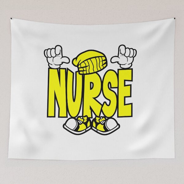 Item preview, Nurse - WORK Cartoon Character Bold Retro designed and sold by NFTWords.