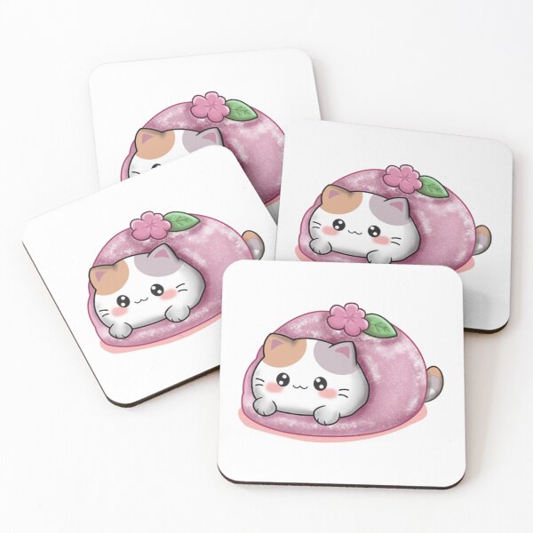Item preview, Chubby Mochi kawaii kitty designed and sold by VioletPixelCute.