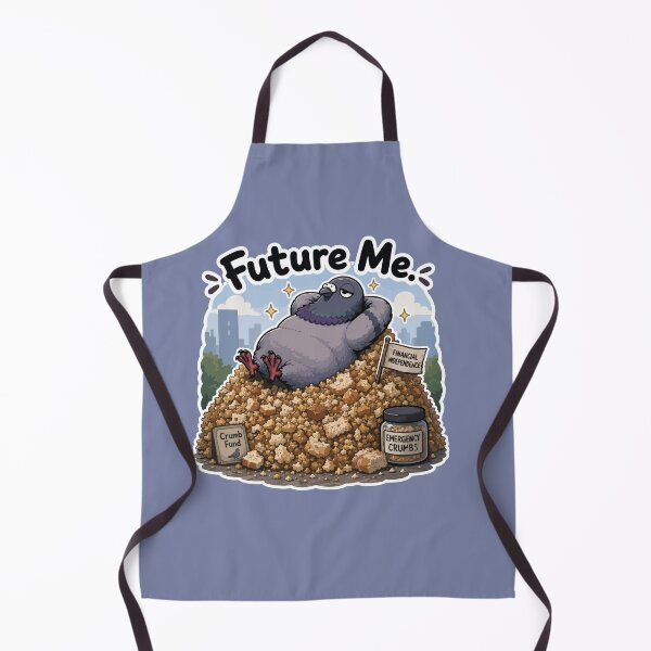 Item preview, Future Me Funny Pigeon Financial Independence Cartoon Sticker designed and sold by SimplePoDesign.