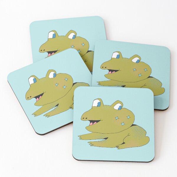 Item preview, Star Cheeks Frog (Blue) designed and sold by yellowflowerhut.