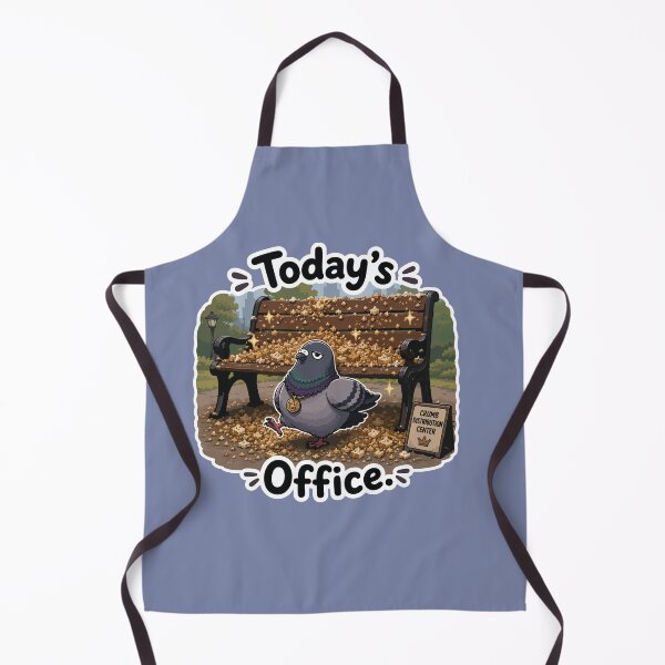 Item preview, Funny Office Pigeon Crumb Distribution Center Cartoon Sticker designed and sold by SimplePoDesign.