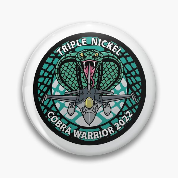 Item preview, USAF 555th Fighter Squadron "Triple Nickel" Cobra Warrior 2022 Patch designed and sold by CharlieDesings.