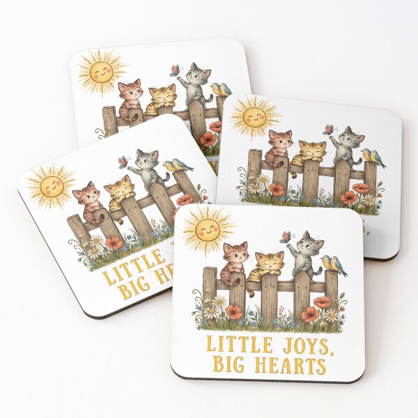 Item preview, Little Joys, Big Hearts – Whimsical Kittens & Wildflowers designed and sold by J-CCreations.