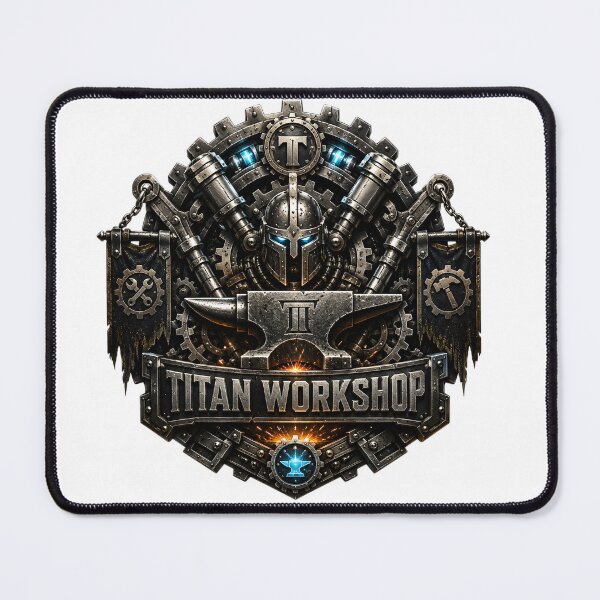 Item preview, Steel Emblem Titan Workshop | Premium Industrial Forging Badge | Mechanical Titan Steel Logo designed and sold by SteelCoat Studio.