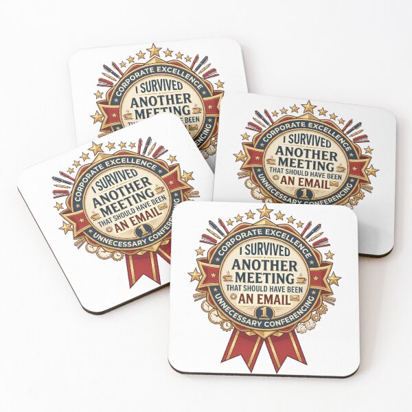 Item preview, I Survived Another Meeting Funny Office Badge designed and sold by pictranoosa.