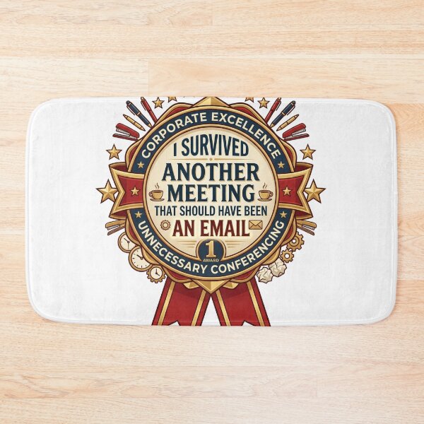 Item preview, I Survived Another Meeting Funny Office Badge designed and sold by pictranoosa.