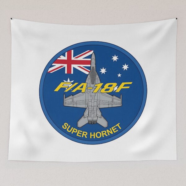 Item preview, RAAF F/A-18F Super Hornet Australian Flag Patch designed and sold by CharlieDesings.