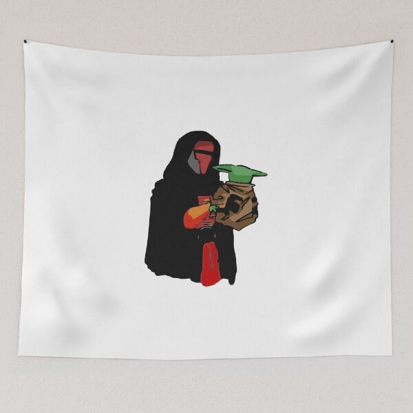 Item preview, Darth Revan Holding Grogu | Star Wars Legends | Character Artwork designed and sold by GeekMix.