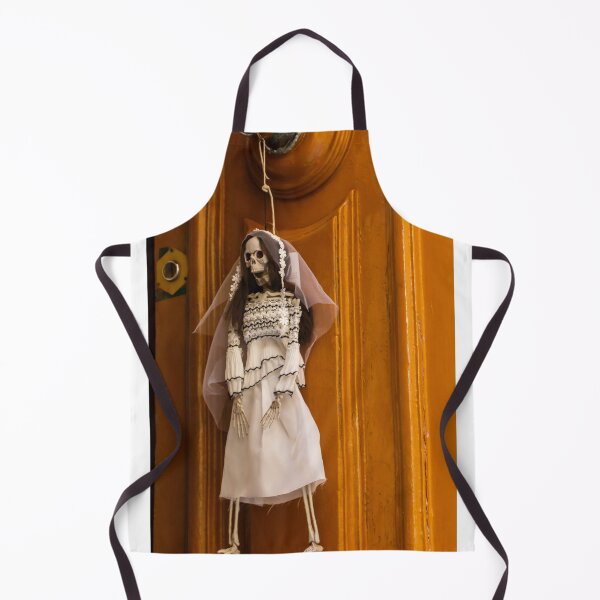 Item preview, Skeletal Bride Doll Hanging on Wooden Door in Spooky Wedding Veil Decoration designed and sold by Nmallia.