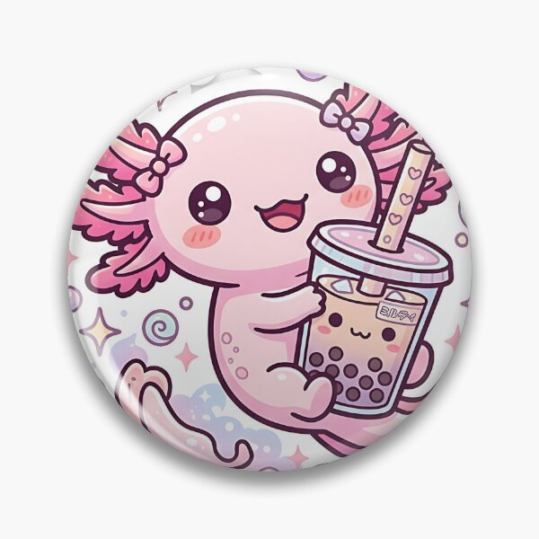 Item preview, Cute Axolotl Bubble Tea Sticker designed and sold by Ghostshop13.
