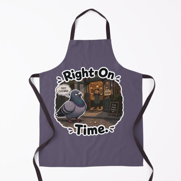 Item preview, Funny Bakery Pigeon First Customer Cartoon Sticker designed and sold by SimplePoDesign.