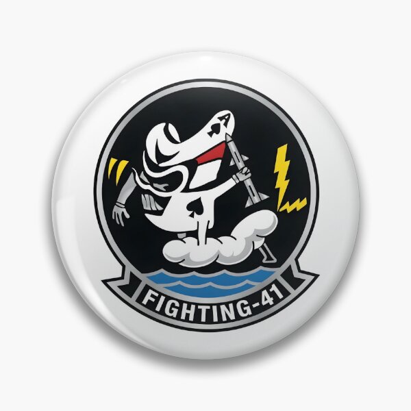 Item preview, US Navy VF-41 "Black Aces" Original Fighting 41 Insignia Patch designed and sold by CharlieDesings.