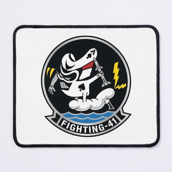 Item preview, US Navy VF-41 "Black Aces" Original Fighting 41 Insignia Patch designed and sold by CharlieDesings.