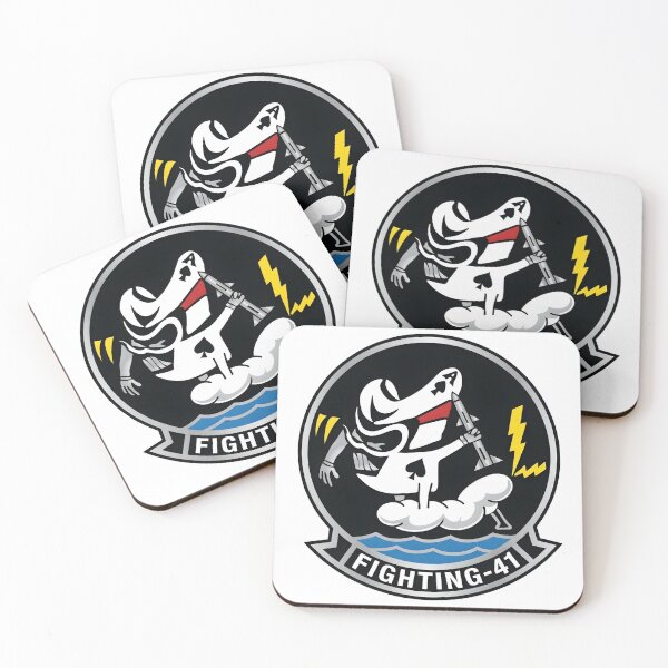 Item preview, US Navy VF-41 "Black Aces" Original Fighting 41 Insignia Patch designed and sold by CharlieDesings.