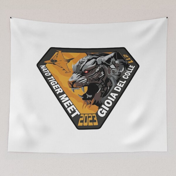 Item preview, Czech Air Force 211th Tactical Squadron NATO Tiger Meet 2023 Gioia del Colle Patch designed and sold by CharlieDesings.